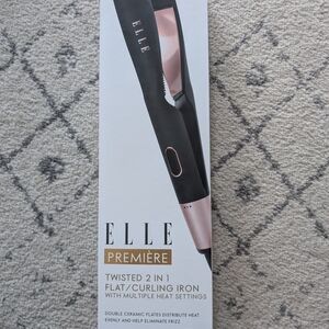 Brand NEW Elle Twisted 2 in 1 Flat/Curling Iron